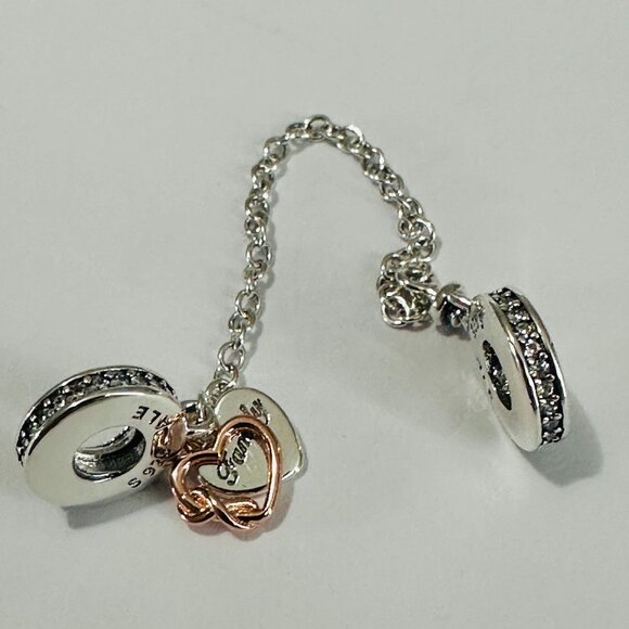 Brand new Pandora Family Safety Chain / Pandora Bracelet / Pandora Charms - Picture 1 of 11